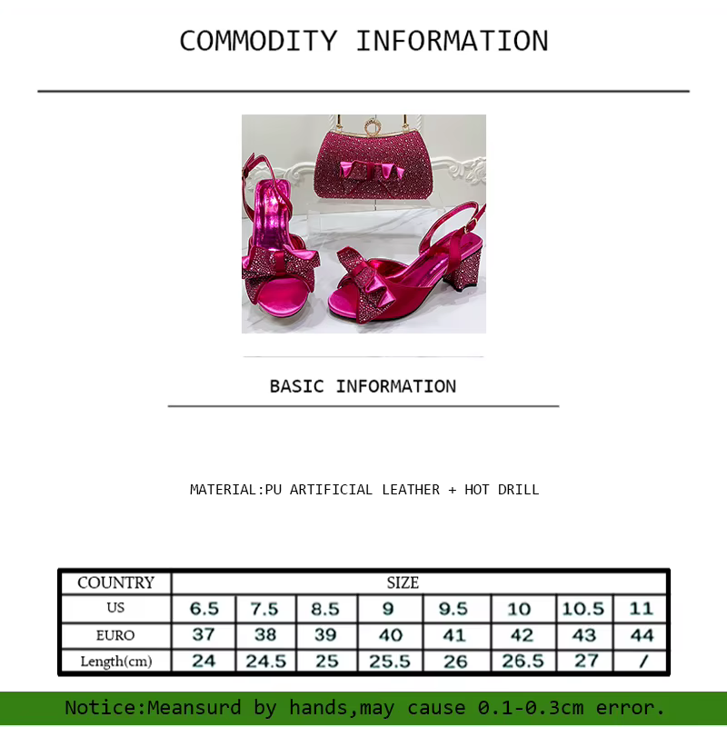 Fashionable Top Luxury Round Toe Bowtie Bright Diamond Summer Women's High Heels Item image 8
