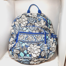 Vera Bradley Blue Bayou Retired Campus Backpack Laptop Bag School Travel... - £31.37 GBP