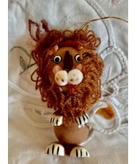 Vintage Hand Painted Wood Kurt Adler Ornament Cowardly Lion Wizard of Oz... - $239.70 MXN