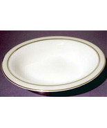Martha Stewart Ribbon Stripe Gold Open Vegetable Bowl by Wedgwood Englan... - $115.31 CAD
