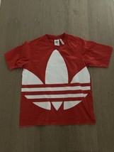 Used Unisex Adidas Red Shirt, Extra Small, tri foil, yeezy, XS - $20.00