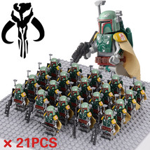 21Pcs Star Wars  Attack of the Clones Boba Fett Army Minifigure Boy Gift... - $29.99