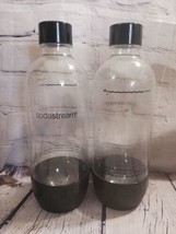LOT OF 2 Sodastream Carbonating Water 1 Liter Bottles Replacement Pre-Ow... - £11.72 GBP