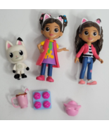 Gabby&#39;s Dollhouse Lot 3 Figures Gabby Pandy Paws Cat 3 Accessories Toys ... - £14.37 GBP