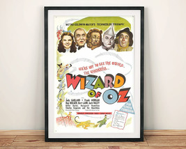 Wizard Of OZ Posters : Film Estampe Avec Dorothy, Lion, Épouvantail, Étain Homme - £5.67 GBP+