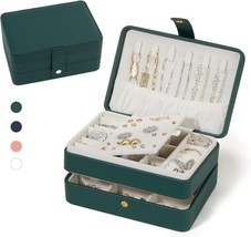 Buti4Wld Travel Jewelry Organizer, Pu Leather Small Jewelry, Green+Small - £32.04 GBP