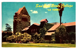 San Jose State College La Torre California CA Mike Roberts UNP Postcard c1960s - £6.34 GBP