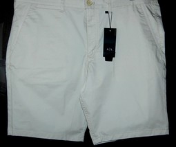 Armani Exchange  AUTHENTIC Beige Moonbeam Cotton Shorts Size US 40 EU 56 - $55.51