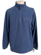 Van Husen Blue Fleece 1/4 Zip Pullover Size L - $18.99