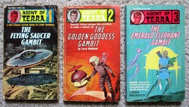 AGENT OF T.E.R.R.A. #s 1,2,3 (Ace Books 1960s Sci-Fi Spy Series) Larry Maddock - £8.60 GBP