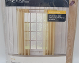 Style Selections 84-in Linen Chloe Sheer Rod Pocket Single Curtain Panel - $12.00