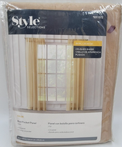 Style Selections 84-in Linen Chloe Sheer Rod Pocket Single Curtain Panel - $12.00