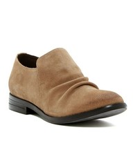 EILEEN FISHER &#39;Ale&#39; Ruched Chestnut Suede Loafers 8.5  - £38.66 GBP