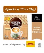 Nescafe White Coffee Original 4 Packs  (15&#39;s x 31g)-fast shipment by DHL... - £85.55 GBP
