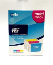 Meijer Remanufactured Ink Cartridges for Epson T127 - COLOR (C, M, Y) - $5.98