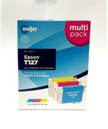 Meijer Remanufactured Ink Cartridges for Epson T127 - COLOR (C, M, Y) - $5.98