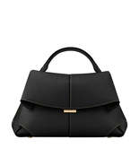 Trendy Cowhide Pleated Handbag for Women - $70.60+