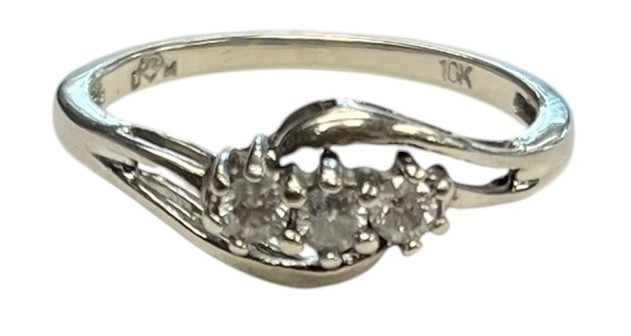 Women&#39;s Cluster ring 10kt White Gold 455062 - $179.00