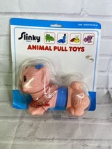 Original Vintage Slinky Brand Animal Pull Toys Pink Kitty Cat Kitten NEW - £41.21 GBP