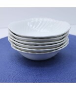 LOT of 6 Ironstone Regency Johnson Bros Pottery White Bowls - $74.96 CAD