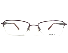 Flexon Eyeglasses Frames HEPBURN 505 Purple Rectangular Half Rim 51-18-140 - £55.18 GBP