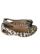Crocs Women&#39;s Kadee Graphic Ballet Flat Leopard Size 4 M US - $27.23