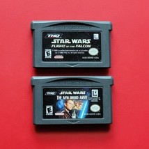 GBA Star Wars Flight of the Falcon + New Droid Army Game Boy Advance Lot 2 Games - $18.67