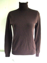 Ralph Lauren Black Label Sweater Cashmere Turtleneck Brown Size Small Medium - £30.02 GBP