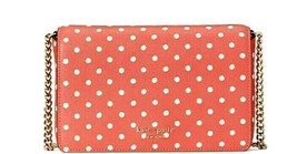 New Kate Spade Spencer Dots Chain Wallet Crossbody Peach Melba Multi - £55.96 GBP