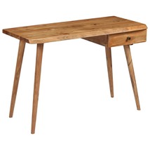 Writing Table Solid Acacia Wood 110x50x76 cm - £179.30 GBP