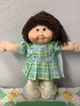 RARE Transitional Vintage Cabbage Patch Kid Girl HM#15 Brown Hair Green Eyes - £315.68 GBP