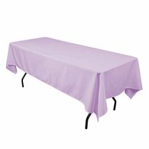 58&quot;x102&quot; - Lavender - Polyester Tablecloth Picnic Events Family Dinner - £35.15 GBP