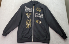 Mureli Track Jacket Women Large Black Diu Rousso Zoo Animal Long Sleeve ... - $397.66 MXN