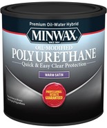 Minwax Water Based Oil Modified Polyurethane Clear Satin 1/2 Pint - SHIP... - £17.54 GBP