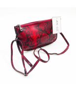 Jen &amp; Co Riley Crossbody Clutch Bag Red &amp; Black 8x5x1.5 inches - $52.99 CAD