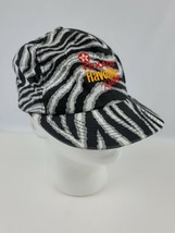 Vintage Texaco Havoline K-products Zebra Stripe Snapback Hat black white stripe - £19.07 GBP