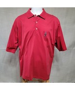 Peter Millar Summer Comfort Mens Golf Polo Shirt XL Red 100% Cotton XLarge - £17.42 GBP