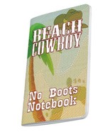 Beach Cowboy No Boots Notebook Pocket  Journal - 48 Blank Pages - Made i... - £10.19 GBP