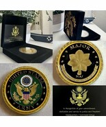 Challenge Coin Army Rank Major Coin With Retirement Award - $32.36