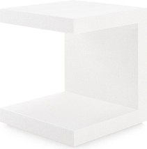 Tea Table End Side Bungalow 5 Essential Modern Contemporary Angular White - £781.46 GBP