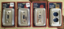 Lot (4) KIRSCH Silver Chrome Single Light Switch Plates & Double Outlet ... - €40,50 EUR Lot (4) KIRSCH Silver Chrome Single Light Switch Plates & Double Outlet ... - €40,50 EUR