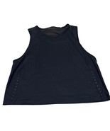 Lululemon Cut Out Back Cropped tank Black Size Medium? See measurements - $27.08 CAD