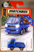 2019 Matchbox 82/100 Mbx Service 6/20 Subaru Sambar Truck Blue w/Chrome 6 Spokes - £6.45 GBP