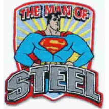 DC Comics Superman The Man of Steel 1950&#39;s Standing Figure Embroidered Patch NEW - £6.26 GBP