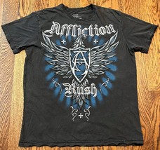 Affliction T Shirt Large Rush Georges St. Pierre MMA UFC Ultimate Fighter - £28.50 GBP