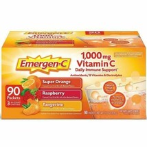 Emergen-C Vitamin C 1,000 mg. Variety Pack Drink Mix, 90 Packets - £25.47 GBP