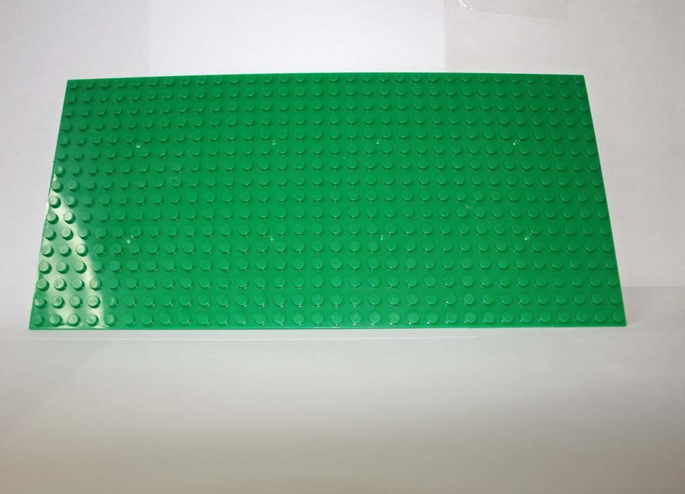 Minifigure 10&quot; X 5&quot; Base Plate Green Building Parts Diy US Seller - $7.98