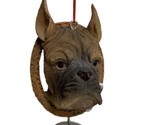 Seasons of Cannon Falls Boxer  in Collar Hanging Christmas Ornament  Dog... - $11.68