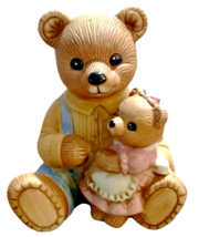 HOMCO Porcelain Teddy Bear Family Collectible Figurine Set #1444 Made in Taiwan image 6
