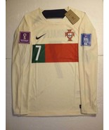 Cristiano Ronaldo Portugal 2022 World Cup Match Away Long Sleeve Soccer ... - $110.00